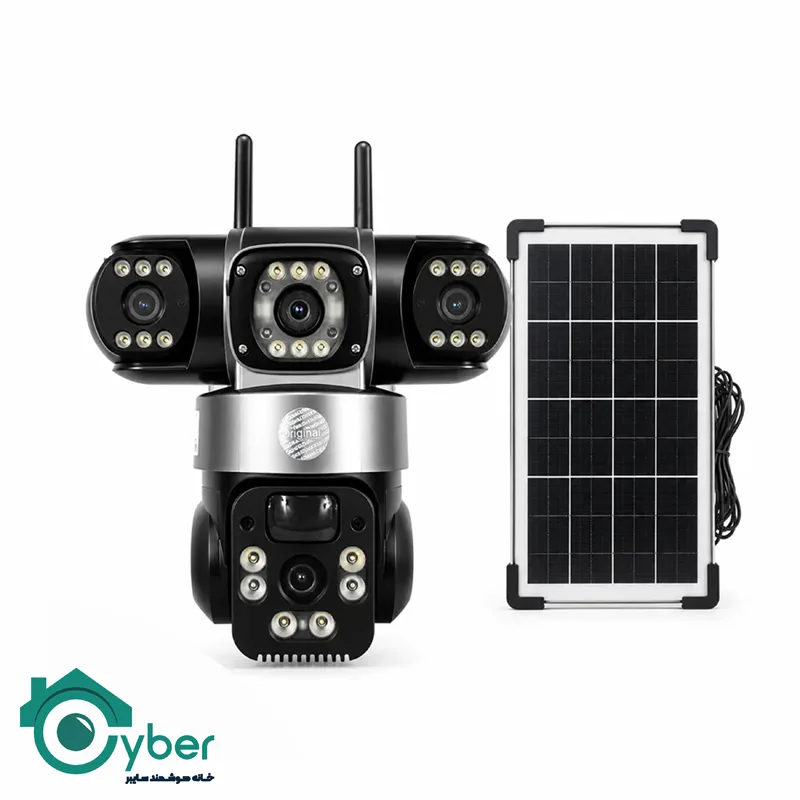 تصویر محصول دوربین خورشیدی سیمکارتی سه لنزه چرخشیHACVIO مدل HAC-SPD-S3177V