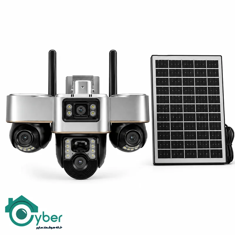 تصویر محصول دوربین خورشیدی سیمکارتی سه لنزه اسپیددام مدل HAC-PTZ-S3980V