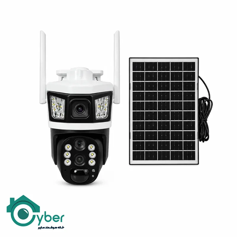 تصویر محصول دوربین خورشیدی سیمکارتی سه لنزه چرخشی مدل HAC-SPD-W3984VZ